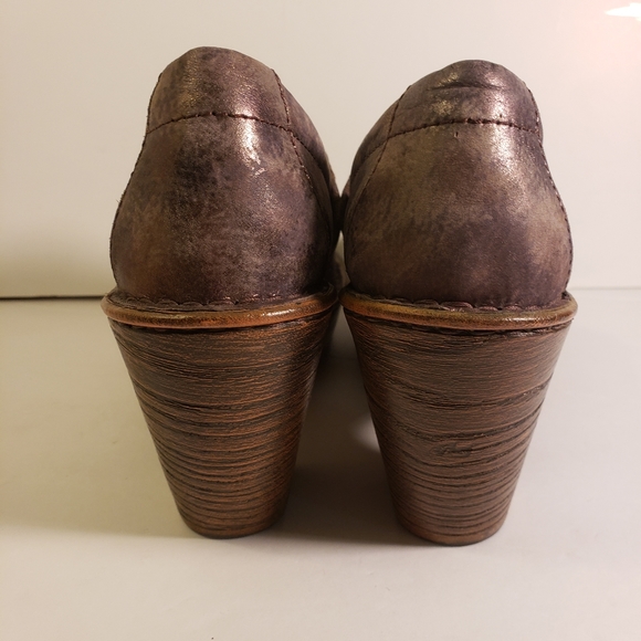 Born Womens Haddon Metallica Gray Mules 8M - Picture 12 of 15